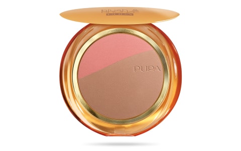 پوپا | PUPA - رژگونه و برنزر پوپا Blush & Bronze 01 - صورتی گندمی