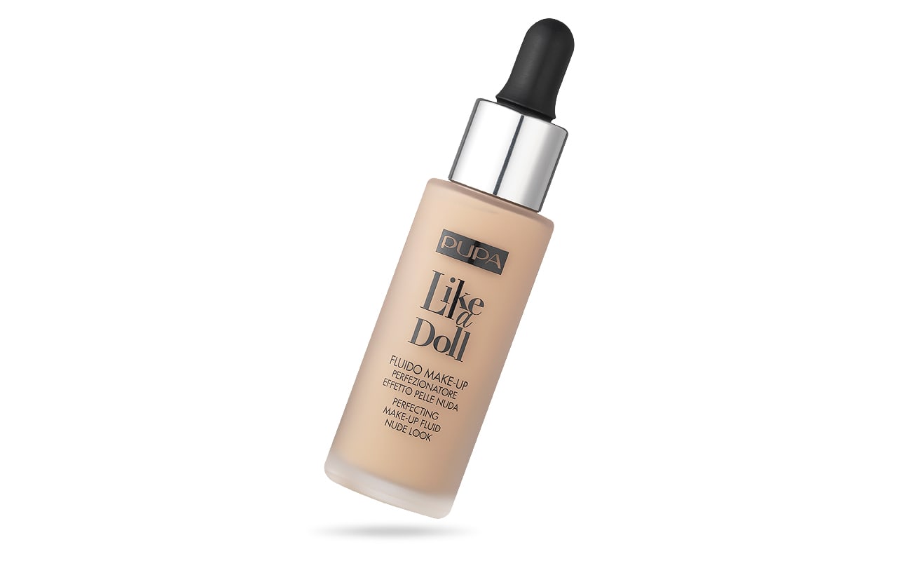 پوپا | PUPA - کرم پودر لایک اِ دال پوپا Like a Doll Fluid 010 حجم 30 میل - خیلی روشن