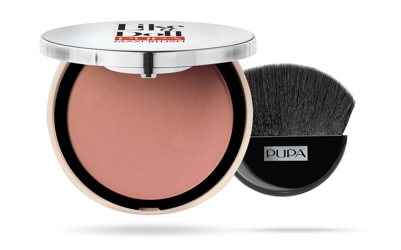 پوپا | PUPA - ‫رژگونه مات لایک اِ دال پوپا Like a Doll Maxi Blush 103 - هلویی قهوه‌ای
