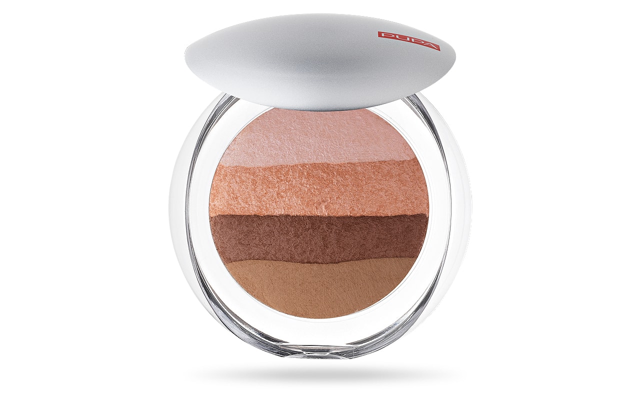 رژگونه چهار رنگ براق پوپا Luminys 002 - طبیعی