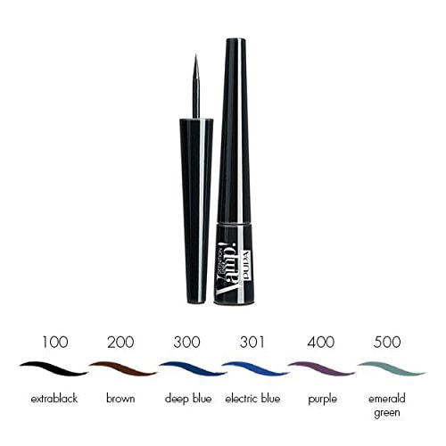  خط چشم مایع نمدی آبی کاربنی پوپا Vamp! Definition Liner 031 