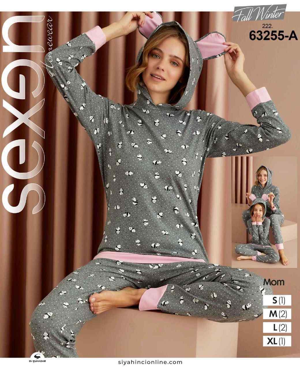 سکسن | Sexen - ست هودی و شلوار راحتی زنانه 63255 ترک