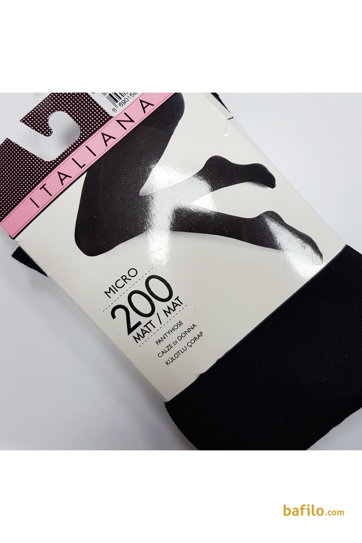 جوراب شلواری ضخیم مات زنانه ایتالیانا Mikro 200 Mat مشکی
