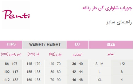 جوراب شلواری گن دار زنانه پنتی Body Control رنگ بدن روشن